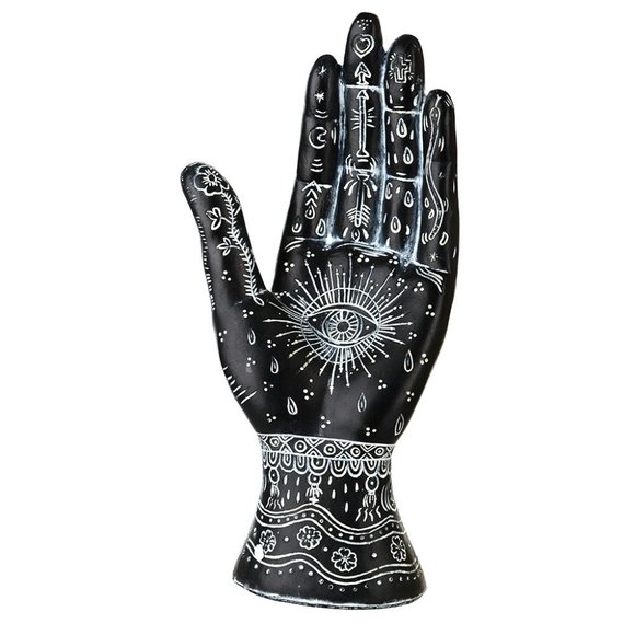 1 DAY SALE Palmistry Hand of God Psychic Palm Reader Tarot Fortune Teller Statue - Picture 3 of 16